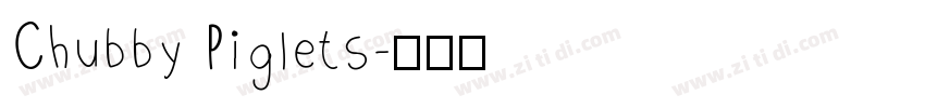 Chubby Piglets字体转换